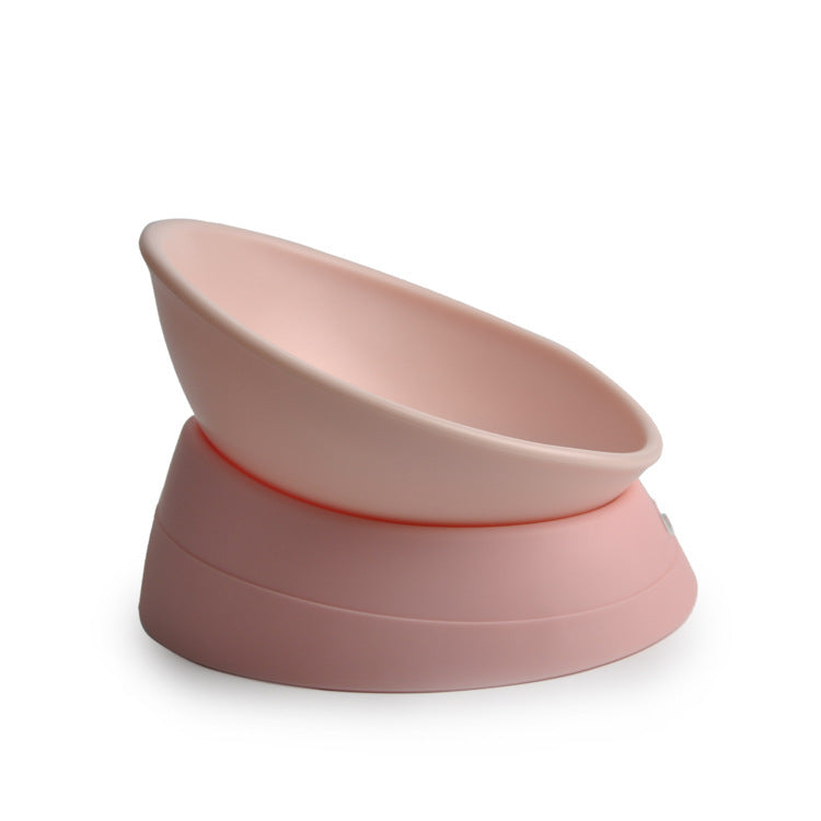 Non-Slip Cat Bowl with Adjustable Angle for Flat-Faced Cats